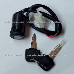 Switch con Llave para Motocicleta Honda Cargo - Italika FT150 TS 2019 - 2 Cables