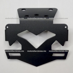 Porta Placa Universal Rigido NEGRO para Motocicletas