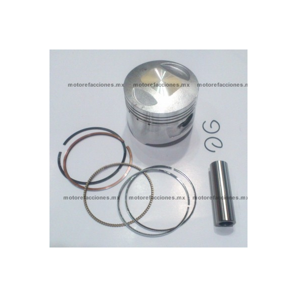 Piston Completo Motocicleta 200cc STD - Italika EX200 - RT200 - RT200 GP - Motocarro Dazon 200cc