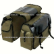 Alforjas de Lona Desmontables Motonetas y Motocicletas - Verde Militar
