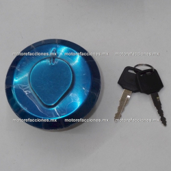 Tapon de Gas Italika FT150 - DM200 - Honda Cargo 125 - Vento Rebellian 150 - Cromado