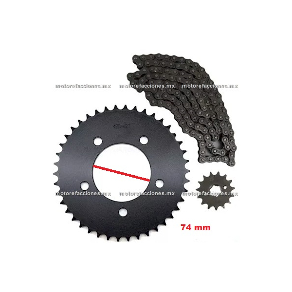 Kit Sproket 42/15T - Vento Nitrox 250 T2 - Nitrox 200 - V-Racer 250 - Nitrox 250 T3