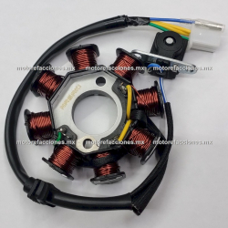 Estator DC 8 bobinas DS125 - DS150 - WS150 - GS150 - GTS175 - WS175 - CS125 - XS125 - ADAPTAR