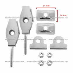 Ajustador de Cadena Vento Crossmax 200 - Crossmax 250 - Italika FT180 - FT200 - FT250 - RT180 - Par