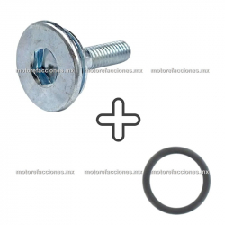 Tornillo Eje del Hueso Tensador c/ O Ring - Motonetas Italika - Vento - Dinamo - Carabela