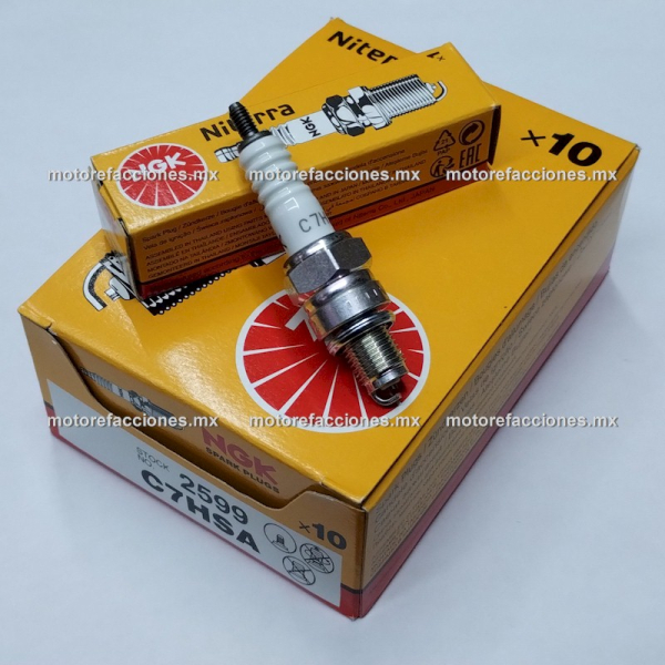 Caja de Bujias C7HSA - NGK - Original - 2599 - 10 Pzas