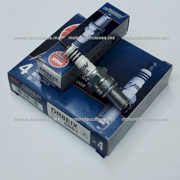 Caja de Bujias DR8EIX - NGK - Iridium - 6681 - 4 Pzas