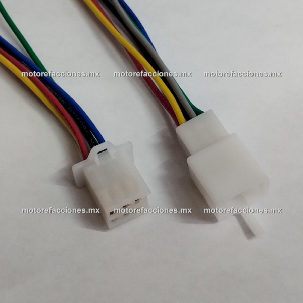 Arnes c/ Conector - 6 Cables - Hembra y Macho