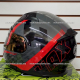 Casco HAX Integral Abatible AMATISTA Wind Rojo Brillante - Talla L