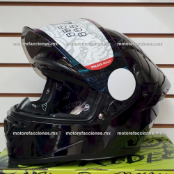 Casco HAX Integral ONIX Cerrado Negro Brillante - Talla XL