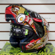Casco HAX Integral Abatible AMATISTA Menki Neko Rojo Brillante - Talla L
