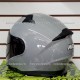 Casco HAX 3/4 EMERALD Gris Brillante - Talla XL