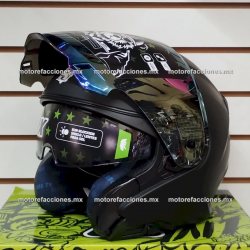 Casco HAX Abierto 3/4 EMERALD Negro Mate - Talla L