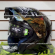 Casco HAX Abierto 3/4 EMERALD Negro Brillante y Destellos Dorados - Talla L