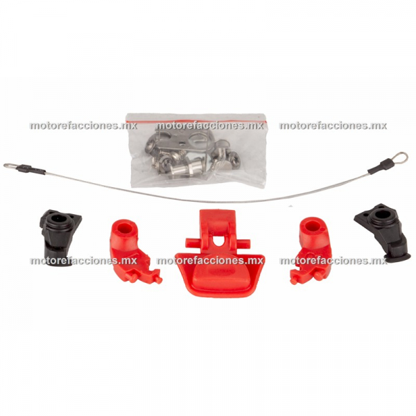 Mecanismo de Mentonera / Seguro Frontal para Casco HAX linea AMATISTA Abatible