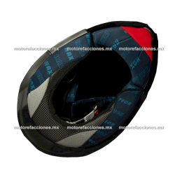 Tapizado Interno - Azul para Casco HAX linea AMATISTA Abatible - Talla XS