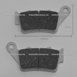 Balatas Bajaj Pulsar NS200 Traseras - BWS125 FI - BMW F650 GS - KTM Duke 125 - 200 - Yamaha XTZ660 - CERAMICA - OSAKA