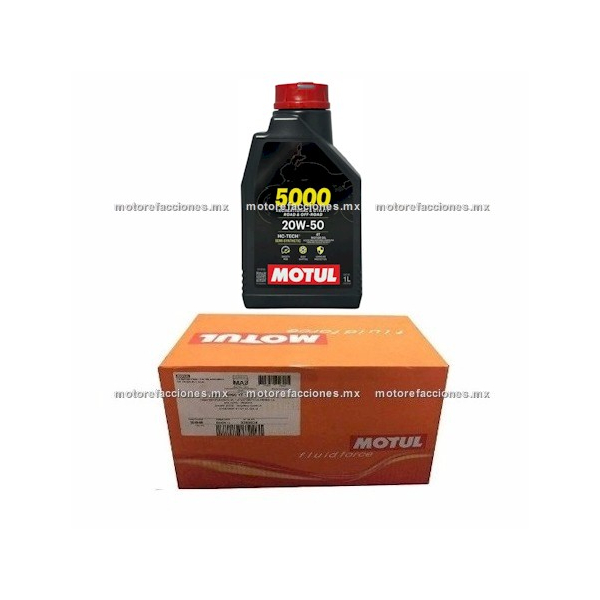 Aceite Motul 5000 4T Multigrado 20W50 Tipo JASO MA2 - 1000 ml