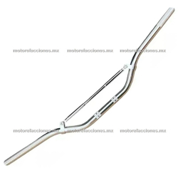 Manubrio Deportivo Universal 7/8 (22mm) - Cromo con Barra Estabilizadora