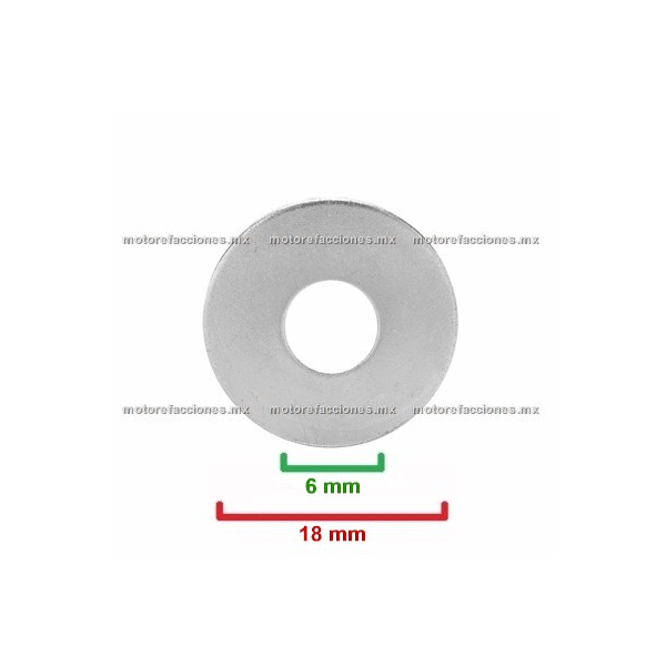 Rondana Plana M6x18x1.1