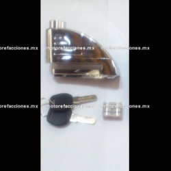 Candado p/ Disco Cromado - Alarma 110 dB - A prueba de Agua y Cortes