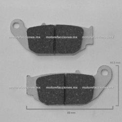 Balatas Disco CFMOTO 450-SR - Honda Invicta CB150 - CBR125 - CRF250 - MSX125 - Suzuki Gixxer 150 - ALESSIA