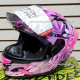 Casco HAX Integral ONIX Cerrado Dragon Fly Rosa con Negro - Talla S