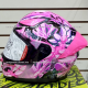 Casco HAX Integral ONIX Cerrado Dragon Fly Rosa con Negro - Talla S