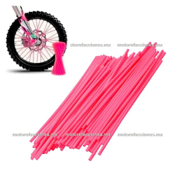 Jgo. Popotes para Moto - Rosa - 72 Pzas