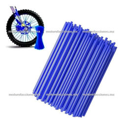 Jgo. Popotes para Moto - Azul - 72 Pzas