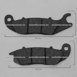 Balatas Disco Honda Invicta 150 CB150 - CB160 - CBF125 - CBR125 - CBR150 - Piaggio Medley 125