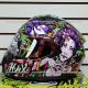 Casco HAX Integral OBSIDIAN Cerrado Geisha Rosa con Negro - Talla L