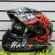 Casco HAX Integral OBSIDIAN Cerrado Snake Dragon Negro con Rojo - Talla M