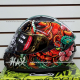 Casco HAX Integral OBSIDIAN Cerrado Snake Dragon Negro con Rojo - Talla M