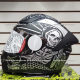 Casco HAX Integral ONIX Cerrado Silver Dragon Negro Mate con Plata - Talla L