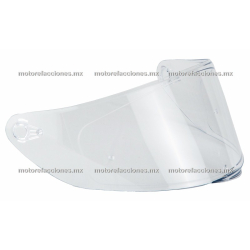 Visor Externo Transparente para Casco HAX linea OBSIDIAN Integral Cerrado