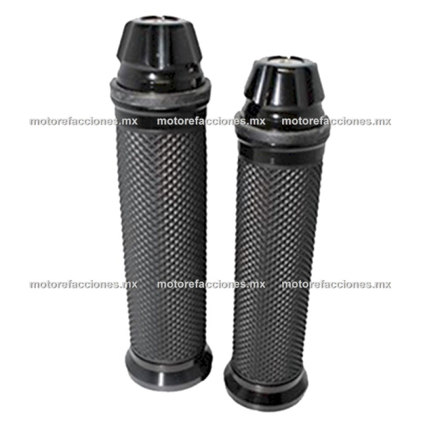 Puños de Goma PVC Antiderrapantes - Motonetas y Motos de Trabajo - Negro