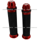 Puños de Goma PVC Antiderrapantes - Motonetas y Motos de Trabajo - Rojo