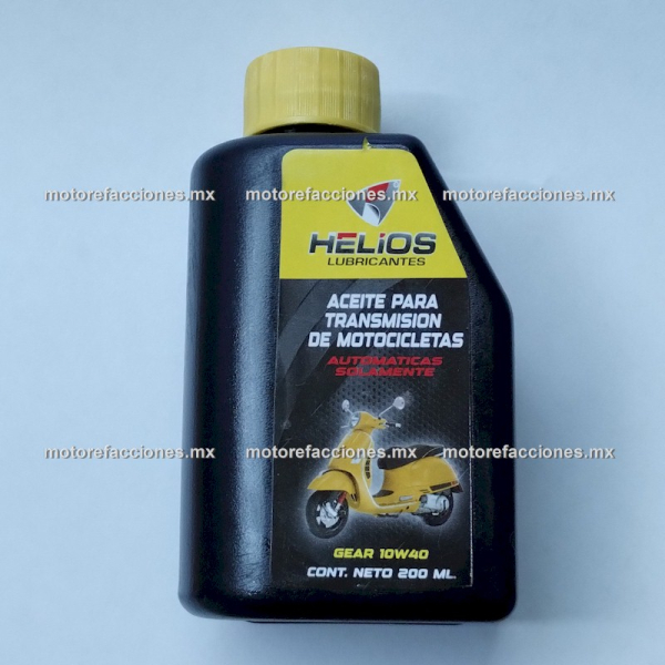 Aceite Transmision Helios 10W40 Motonetas - 200 ml - GEAR