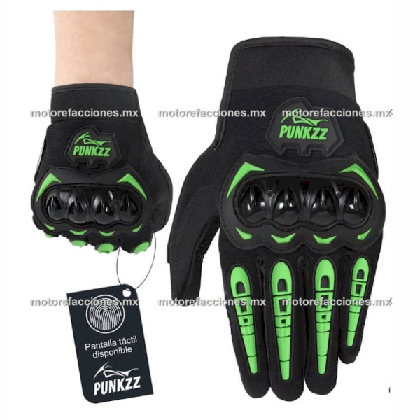 Guantes PUNK ZZ - Verde - Talla XL