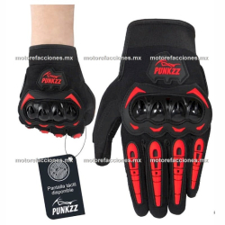 Guantes PUNK ZZ - Rojo - Talla XXL