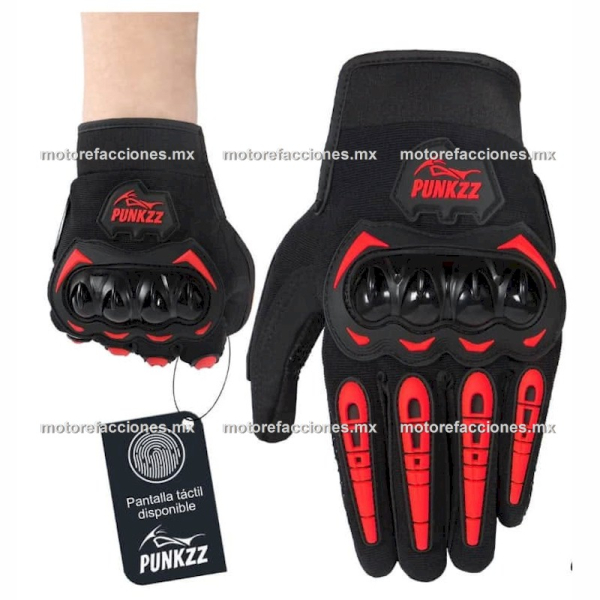Guantes PUNK ZZ - Rojo - Talla XXL