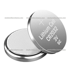 Bateria Litio CR2032 - 3V - Control Remoro de Alarmas