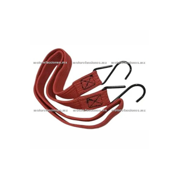 Liga Elastica Economica PLANA - Rojo - 170 cm