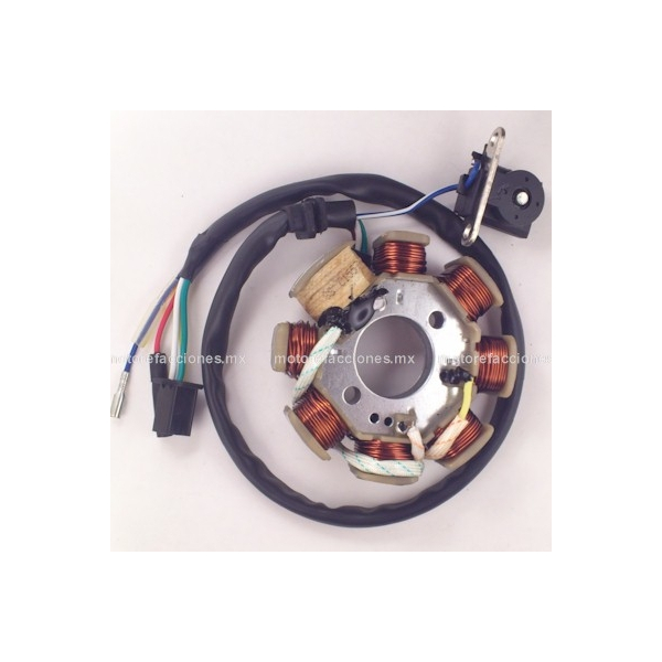 Estator AC 8 Bobinas Italika DS125 - DS150 - WS150 - GS150 - GTS175 - WS175 - CS125 - XS125 - Tipo Original
