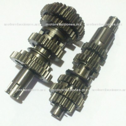 Jgo de Engranes de Transmision Italika FT125 - FT150 - DT125 - DT150 - Vento Xpress 150 y 170 - CAJA