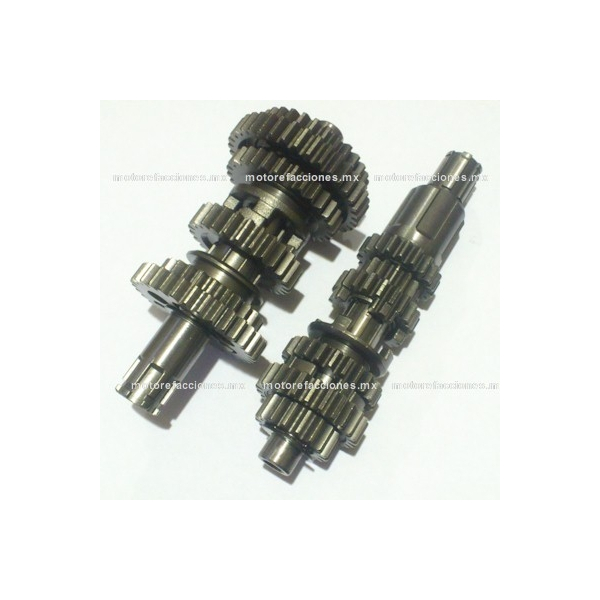 Jgo de Engranes de Transmision Italika FT125 - FT150 - DT125 - DT150 - Vento Xpress 150 y 170 - CAJA
