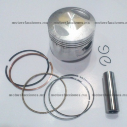 Piston Completo Motocicleta 200cc STD - Italika EX200 - RT200 - RT200 GP - Motocarro Dazon 200cc
