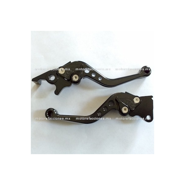 Manijas Ajustables - DS125 - DS150 - GS150 - GTS175 - WS150 Sport - WS175 Sport - Phantom R3. R4, R5, 9i (negro)