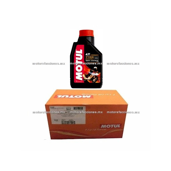 Aceite Motul 7100 4T Multigrado 10W40 Tipo JASO MA2 - 1000 ml